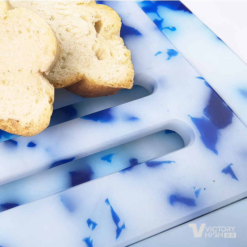 Recyclable Eco-Friendly Colorful Plastic Double Layer Bread Cutting Board - Image 3