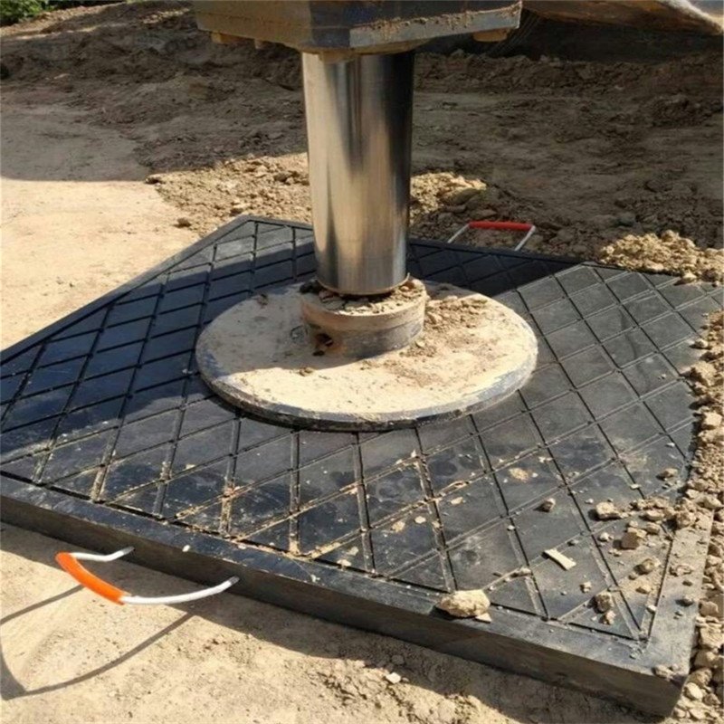 Antislip uhmwpe sheet hdpe mobile pad crane truck outrigger pad - Image 4