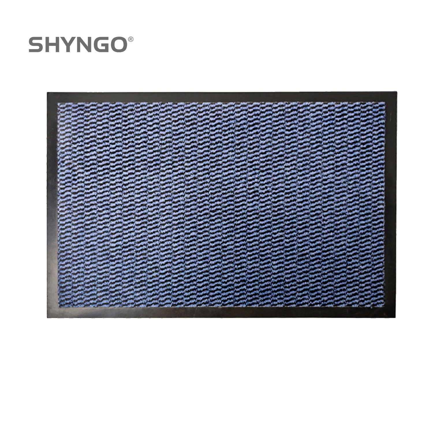 Custom tufted BCF mat with anti-slip PVC backing for commercial entrance