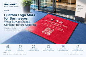 SHYNGO manufactures custom logo mats